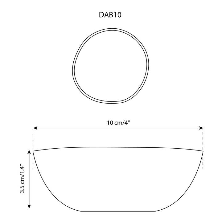 GHARYAN Stoneware & Olive Wood Tableware | Canada - Wholesale Condiment/Dip Bowl - Handmade Stoneware Condiment Bowl | Dadasi 6 oz7