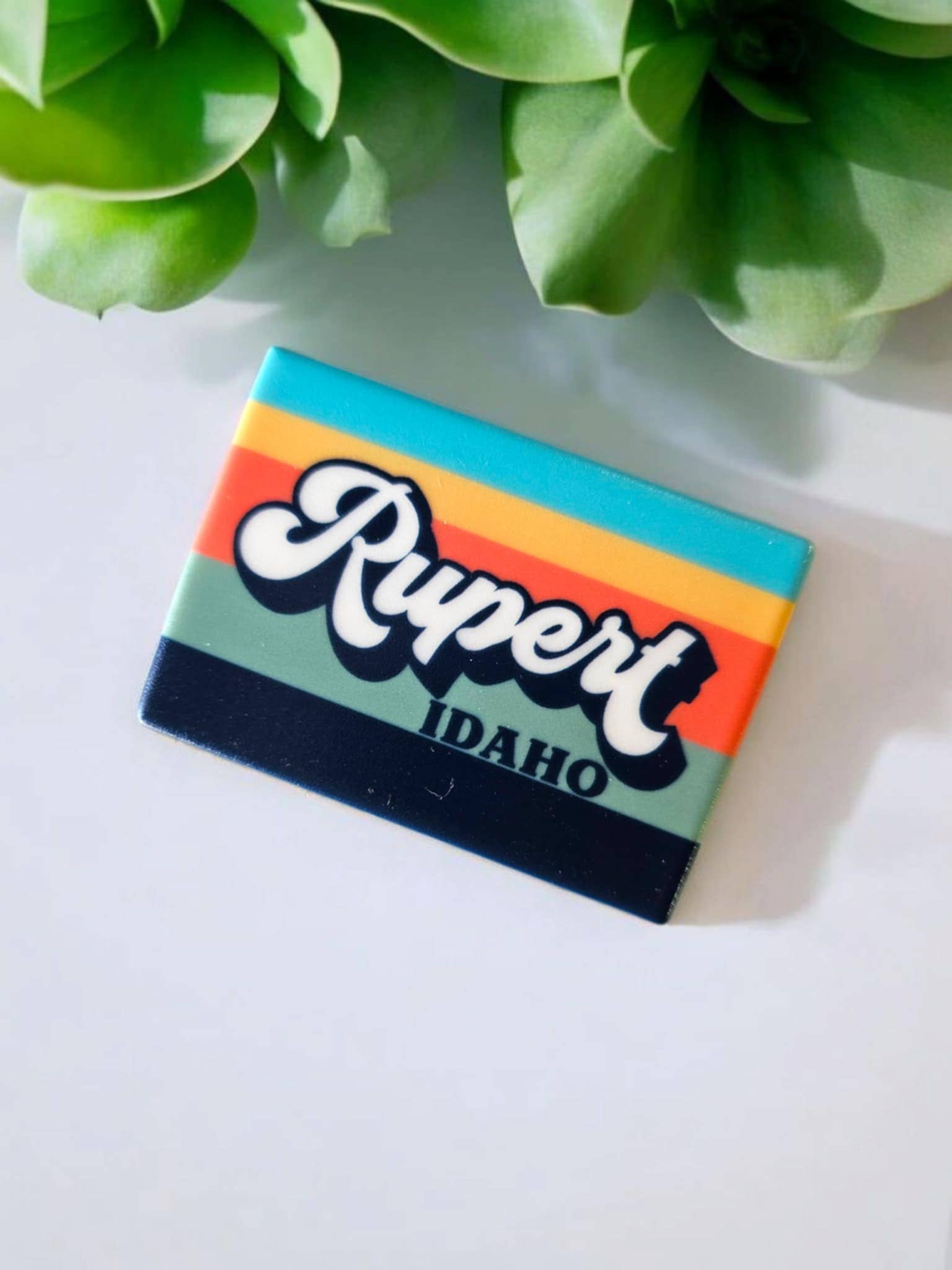 Mad River - Wholesale Magnet - Custom Ceramic Tile Magnet with  your state or city/text3