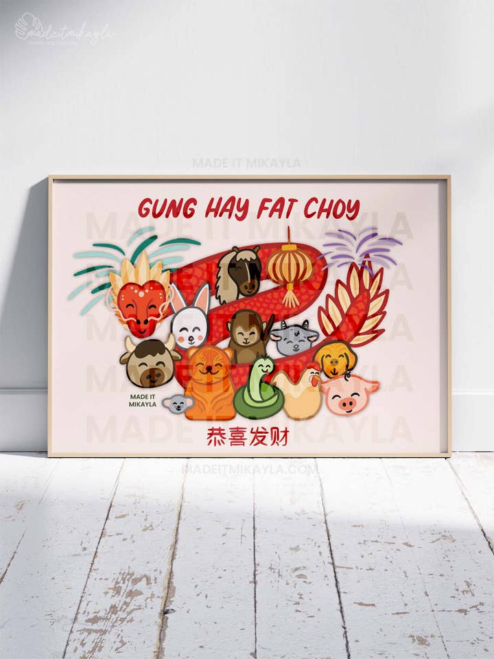 Zodiac Animals Art Print for wholesale by MadeItMikayla