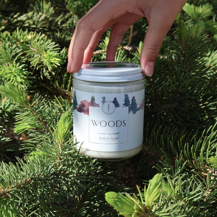 Tofino Candle - Woods for wholesale by Tofino Soap Company