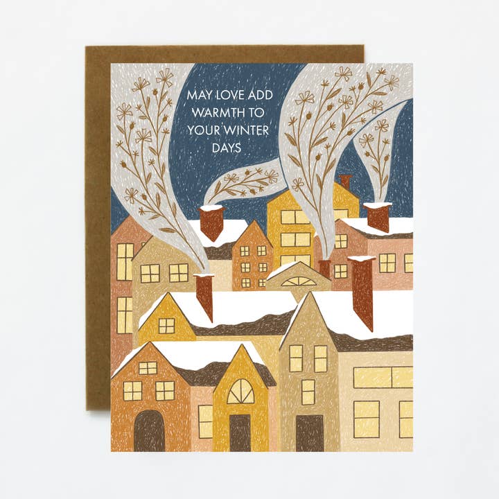 Carte de vœux Winter Days-Winter Solstice pour la vente par Quiet Lines Design