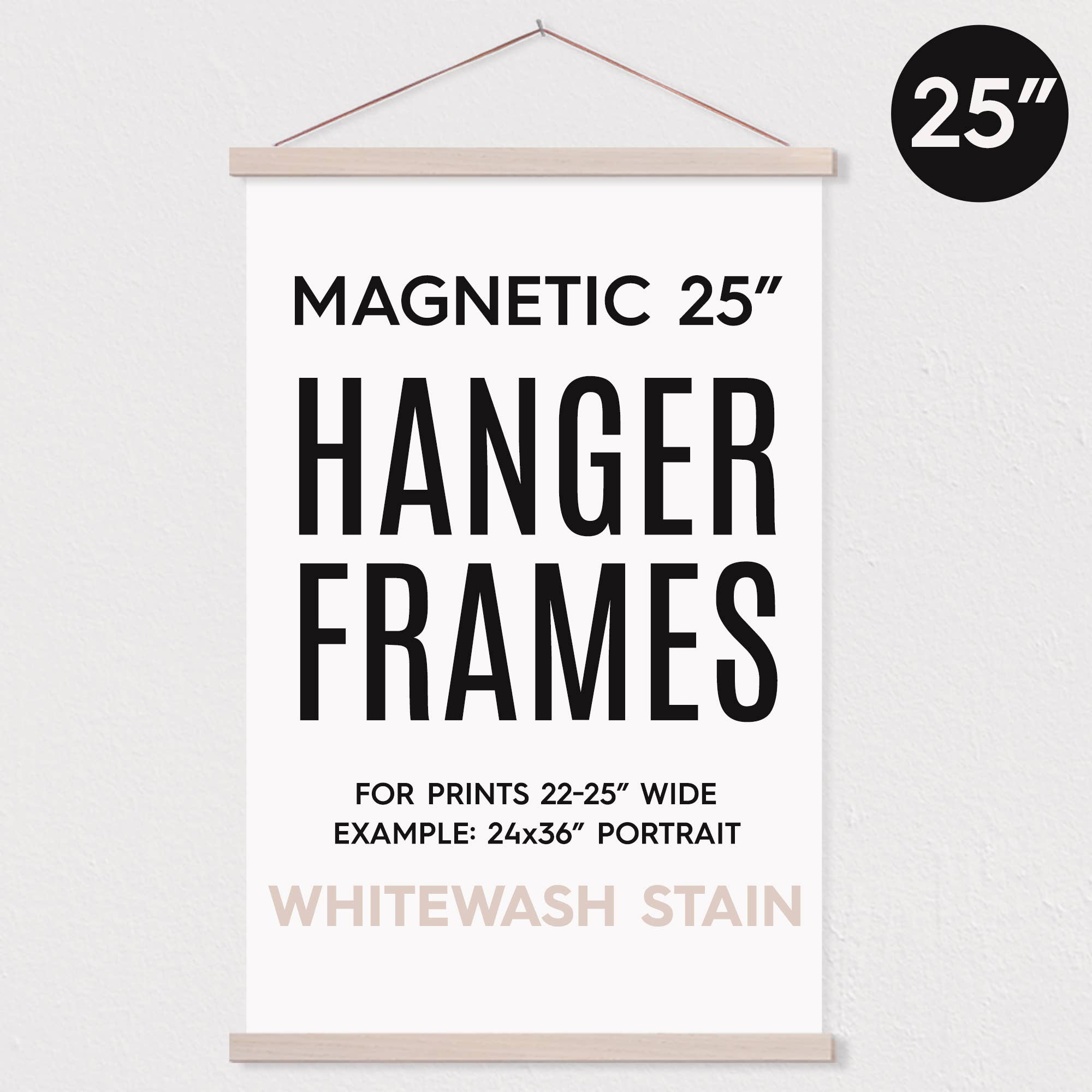 Hanger Frames - Wholesale Picture Frame - 25" MAGNETIC Poster Hanger Frame for 24x36" Portrait Print4