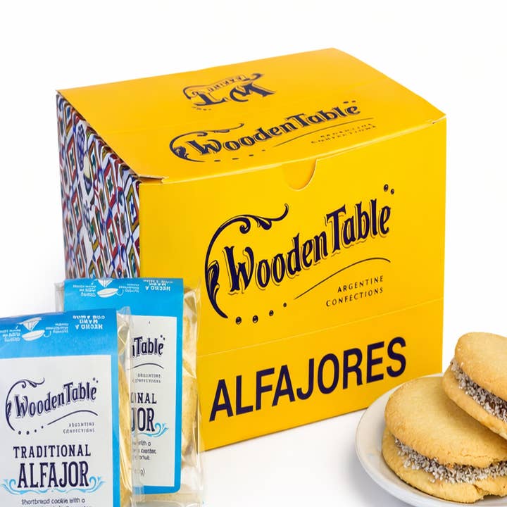 Alfajor traditionnel XL (emballé individuellement) pour la vente par Wooden Table Baking Company