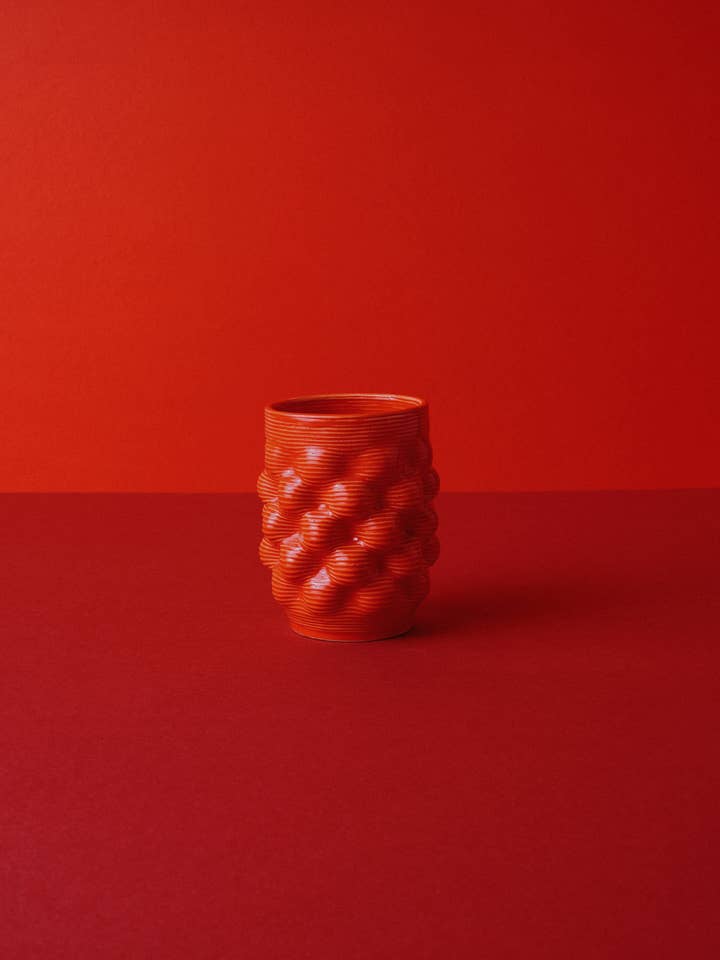 Ripple - Lava 3D-geprinte kleibeker voor wholesale door the loom lab