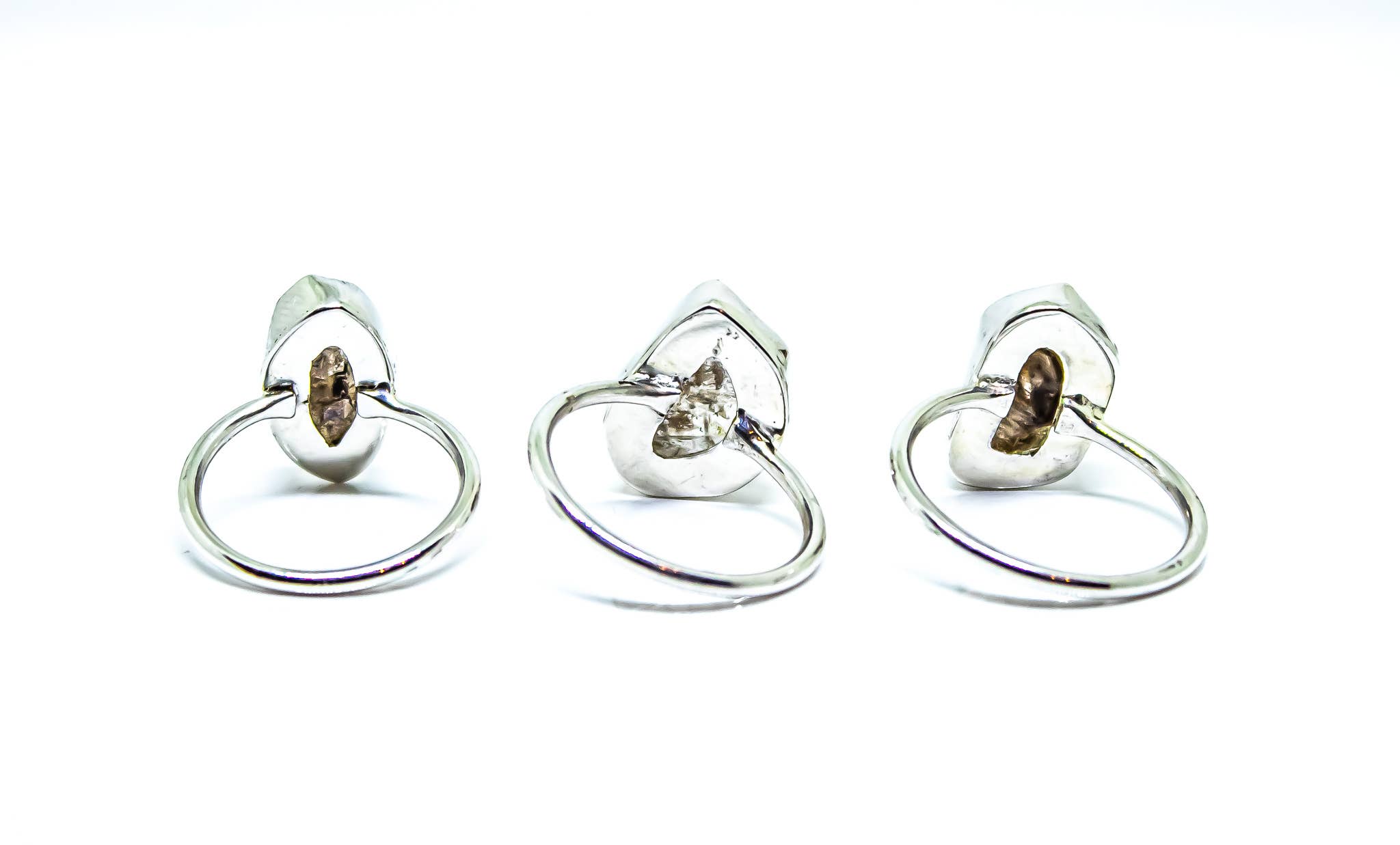 Quasar Gems USA – wholesale Solitairering – Ring i sterlingsilver med Herkimer-diamant2