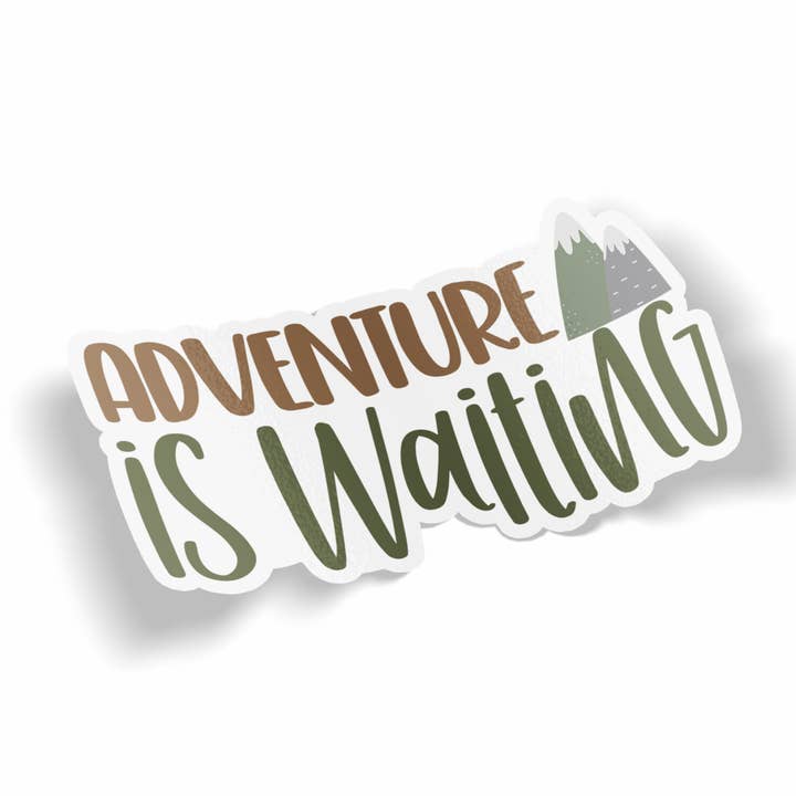 Adventure is Waiting Sticker for wholesale by JE Creates