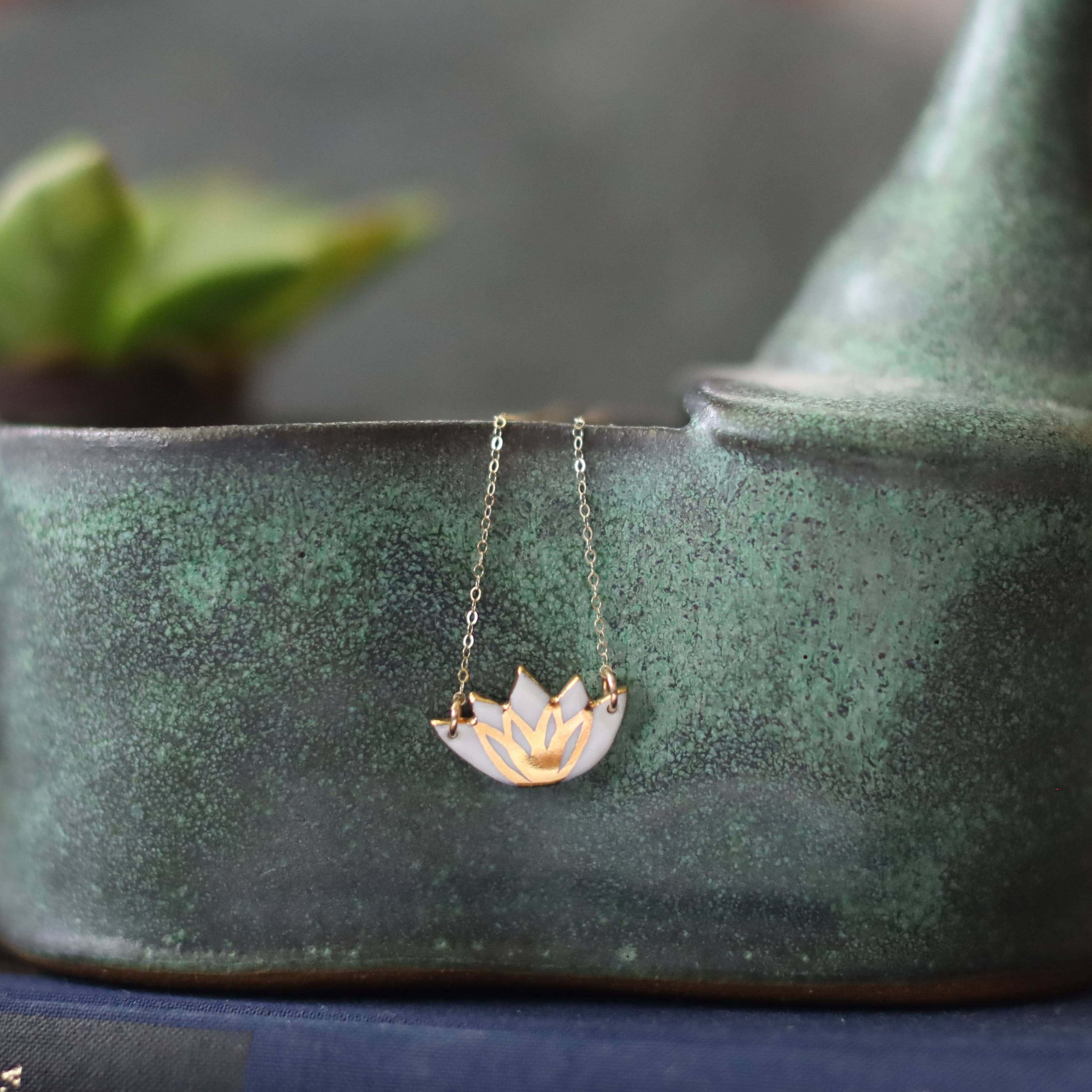 Remnant Studios - Wholesale Pendant/Charm Necklace - lotus necklace2