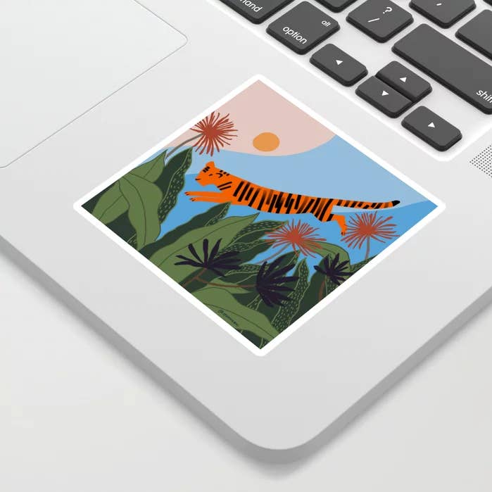 Sher Khan Tiger Die Cut Stickers for wholesale by Studio K8Ki