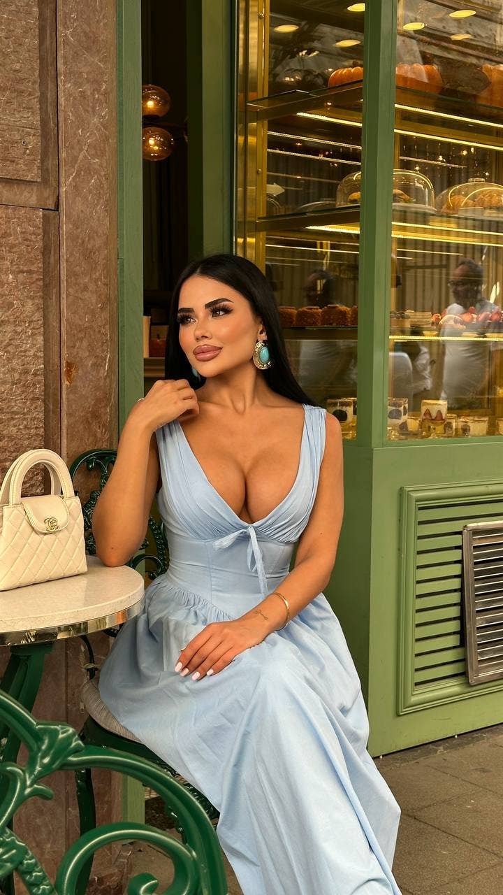 Standpoint Top – Vestido - Mulher por atacado – Vestido Riviera Maxi – Corpete – Laço Frontal – 120118