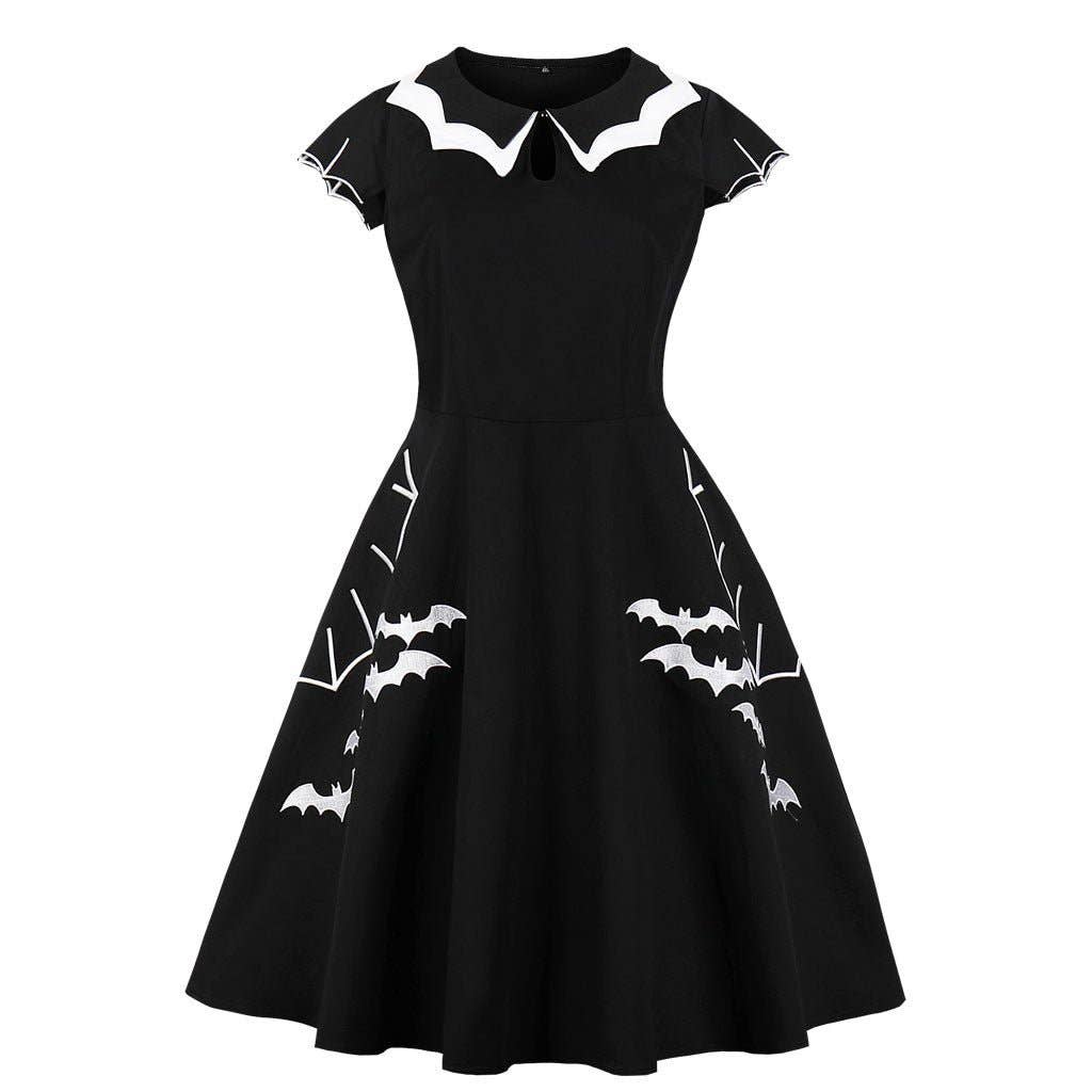 Black The Bat Girl Dress for wholesale on Faire0