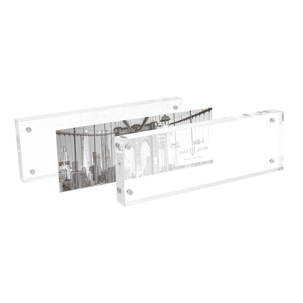 Isaac Jacobs International - Wholesale Picture Frame - Isaac Jacobs Super Thick Clear Acrylic Magnetic Photo Frame30