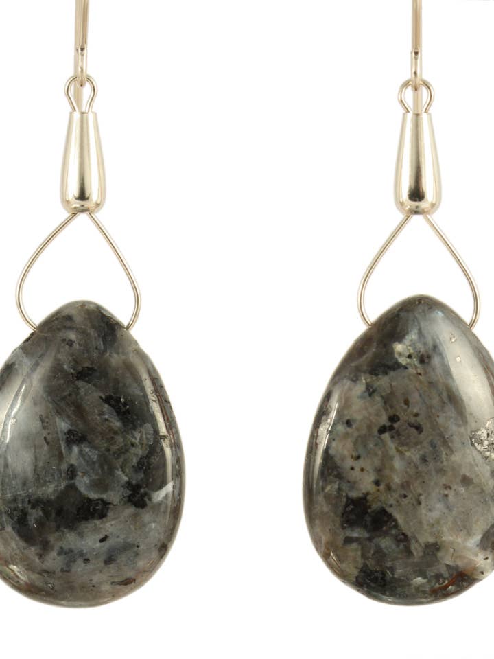 Drops of Labradorite Earrings - Sterling Silver for wholesale by Ardent Designs
