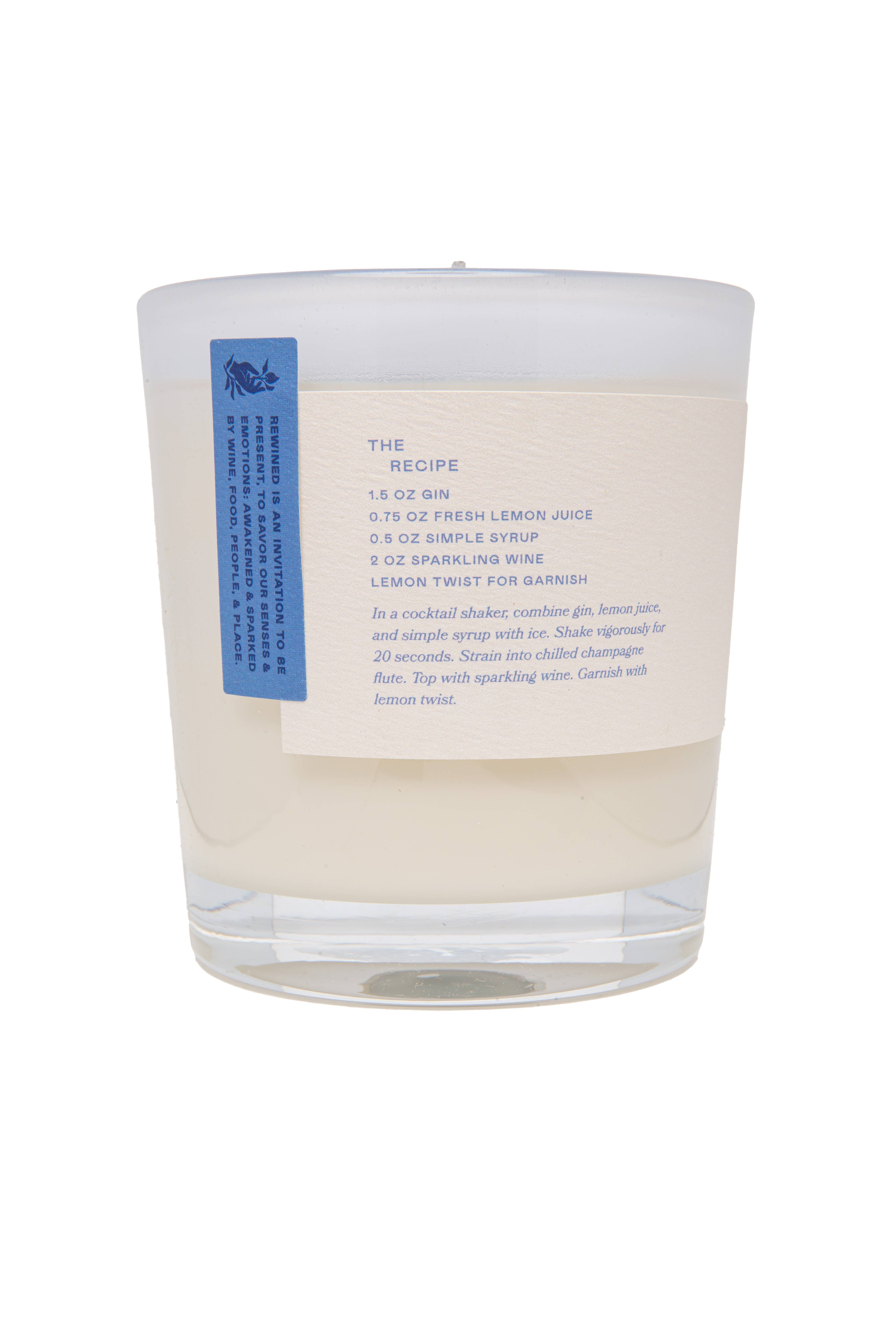 Rewined - Wholesale Jar/Filled Candle - Rewined French 75 Candle 10 oz3