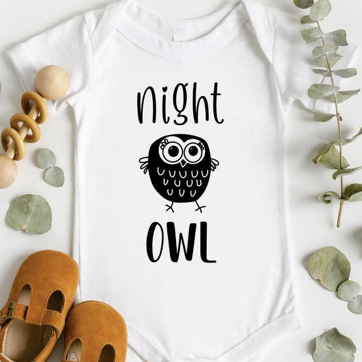 Night Owl Tee/Bodysuit for wholesale by Peach Closet
