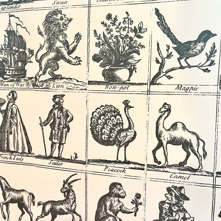 Parcel - Wholesale Flat Wrap - Parcel Artisan Wrapping Paper, Old English Woodcuts5