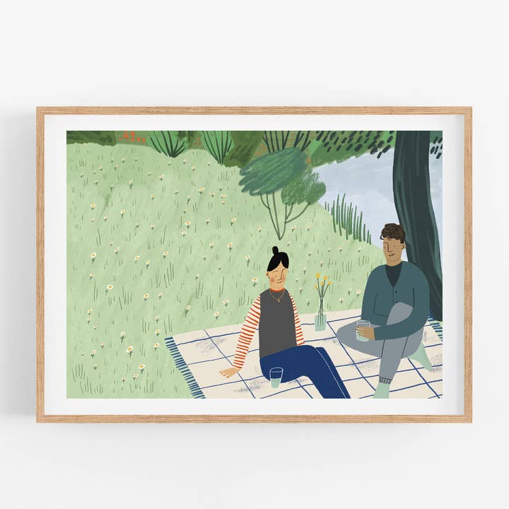 Summer Picnic - A4 Print for wholesale by Eline Veldhuisen Illustration