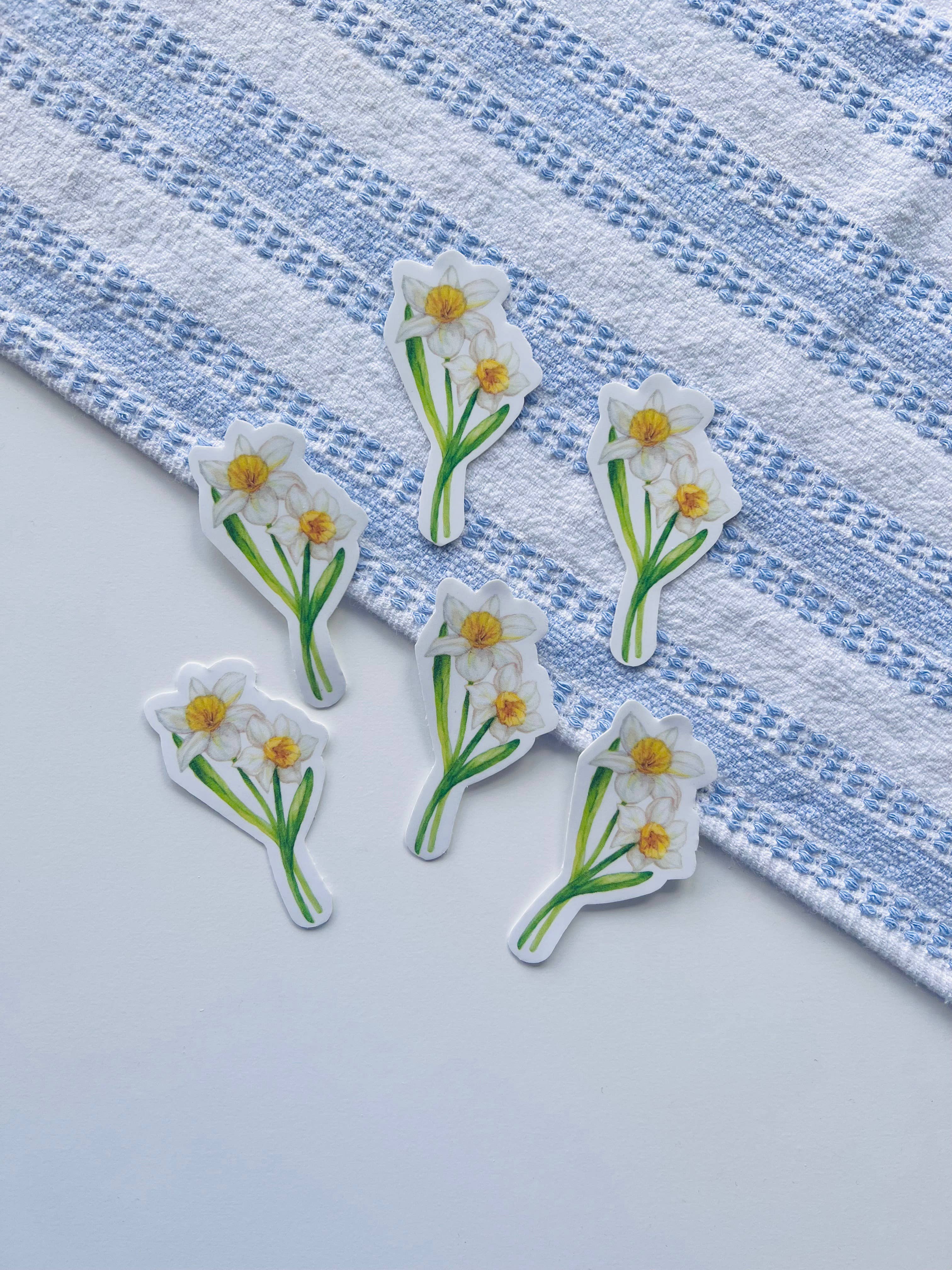 Emilia Rose Artwork LLC - Wholesale Sticker - Daffodil Sticker3