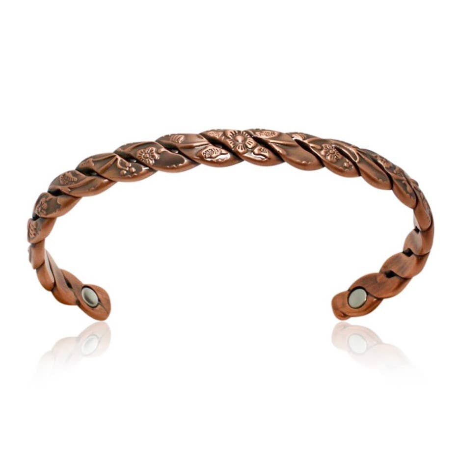 COPPER ARTS INC. - Wholesale Cuff Bracelet - P 36 COPPER MAGNETIC  Plain Bracelet  for arthritis unisex1