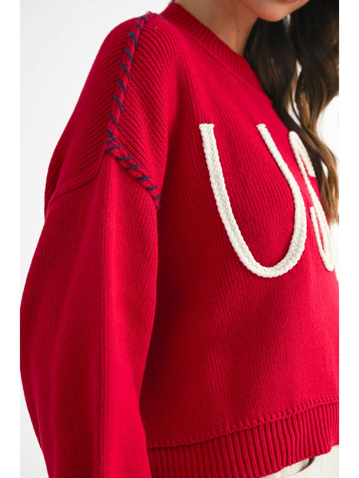 AEMI + CO - Wholesale Knit Sweater - Women's - 3249EK USA Sweater 222