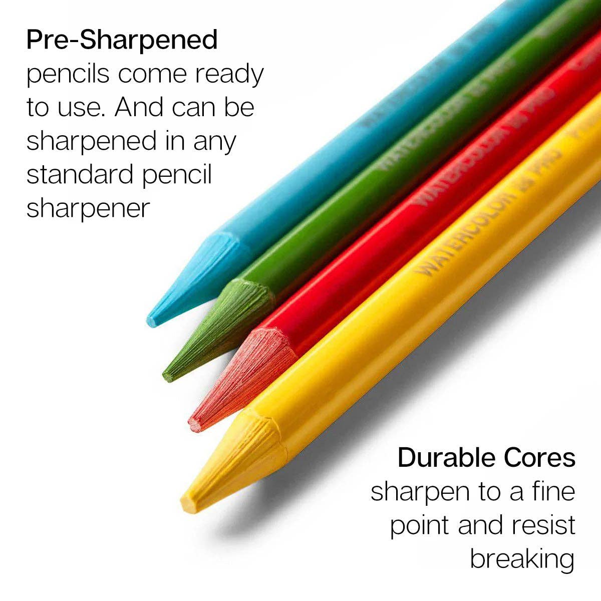 KINGART – wholesale Coloured pencil – Woodless Watercolor Pencils 24 Colors5