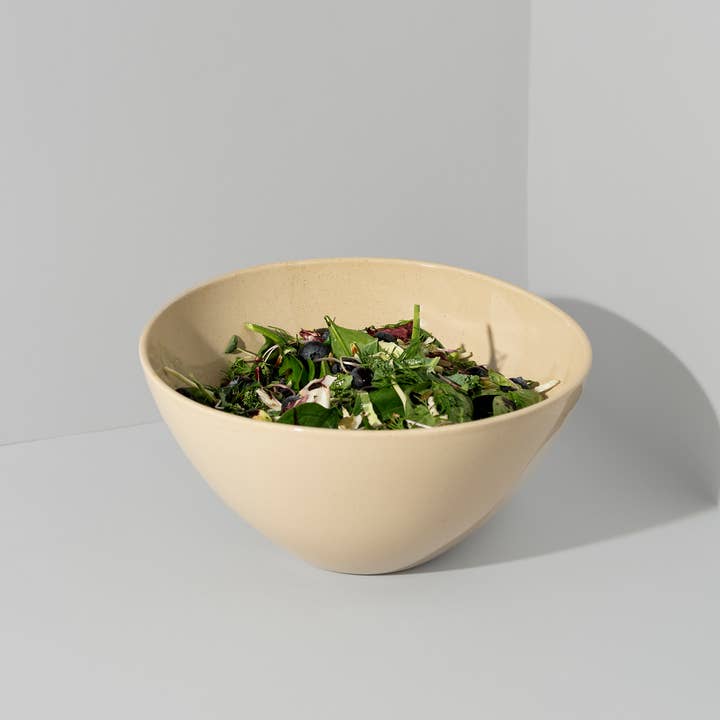 GHARYAN Stoneware & More - Wholesale Serve Bowl - Speckled Cream Organic Serving Bowl | Gharyan