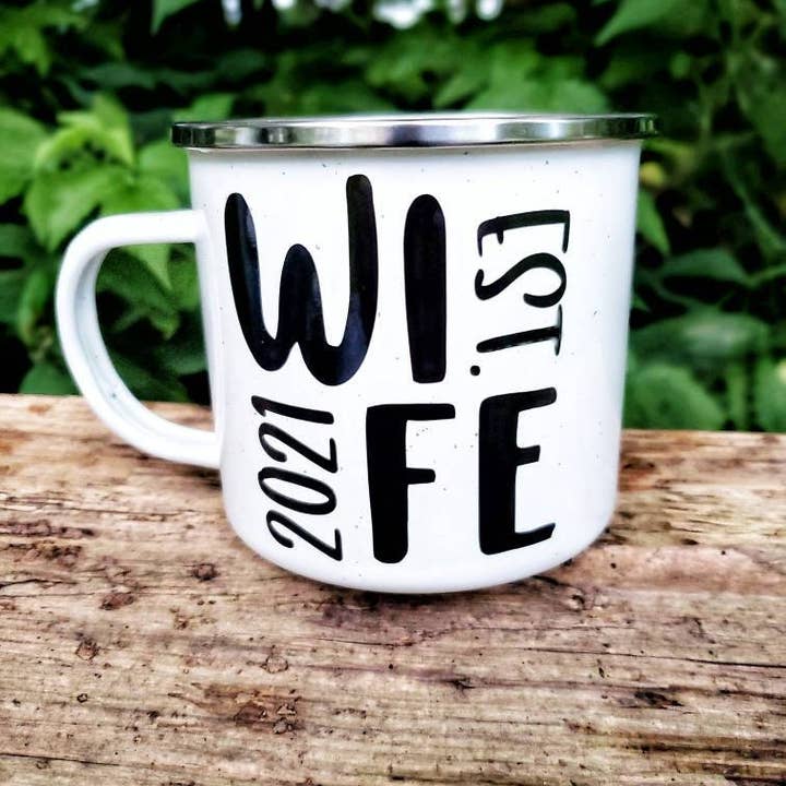 Superior Sweet Water - Vente Tasse à café - Mugs Wife and Hubs, ensemble de tasses M. et Mme, cadeau de jeune marié, cadeau de mariage, cadeau de fête prénuptiale, cadeau d'anniversaire, cadeau de couple,2