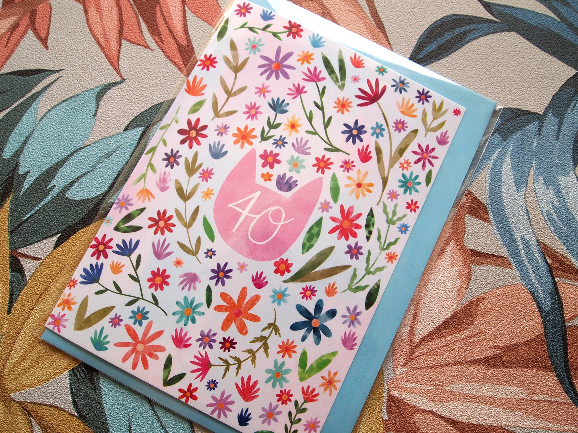 I LIKE CATS – wholesale Birthday card – 40th Birthday Cat themed birthday card3