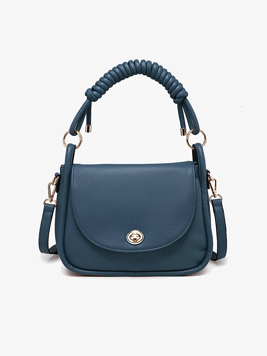 Jen & Co. – Satchel - Mulher por atacado – M2766 Effie Messenger Satchel Bag c/ Alça com Nó0