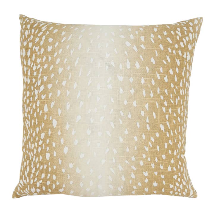 Natural Earthy Antelope Print Throw Pillow for wholesale on Faire
