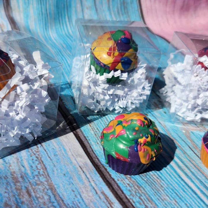 Snazzy Crayons - Vendita all'ingrosso Regalini per gli invitati - Pastelli per cupcake l Mini bomboniere l Festa a tema pasticceria