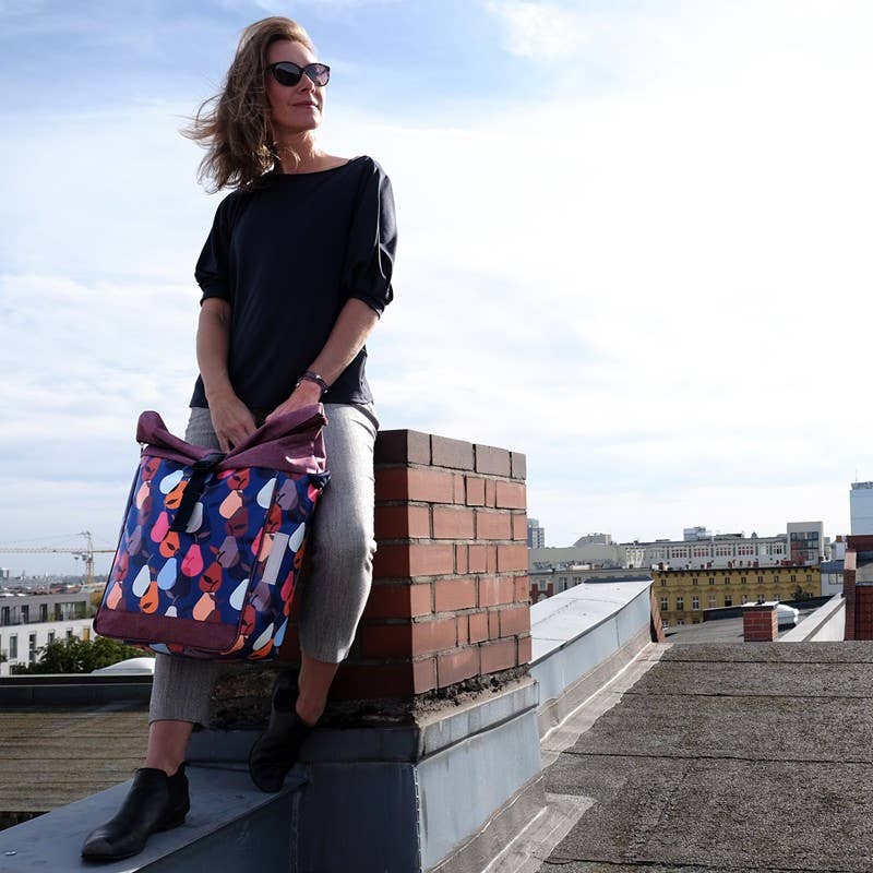 Ikuri - Vendita all'ingrosso Accessori per ciclisti - Borsa da bicicletta per portapacchi borsa singola Peras blu5