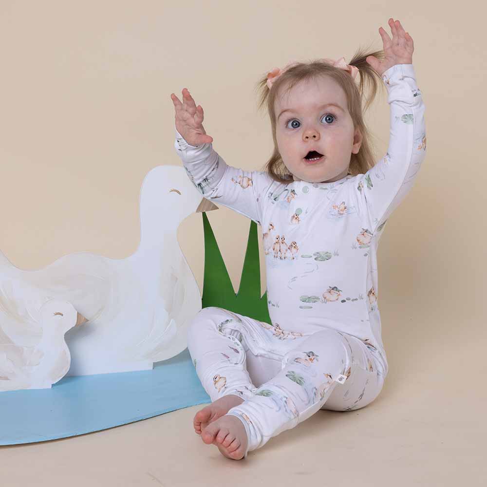 Snuggle Hunny - Wholesale Jumpsuit - Baby - Duck Pond Organic Growsuit5