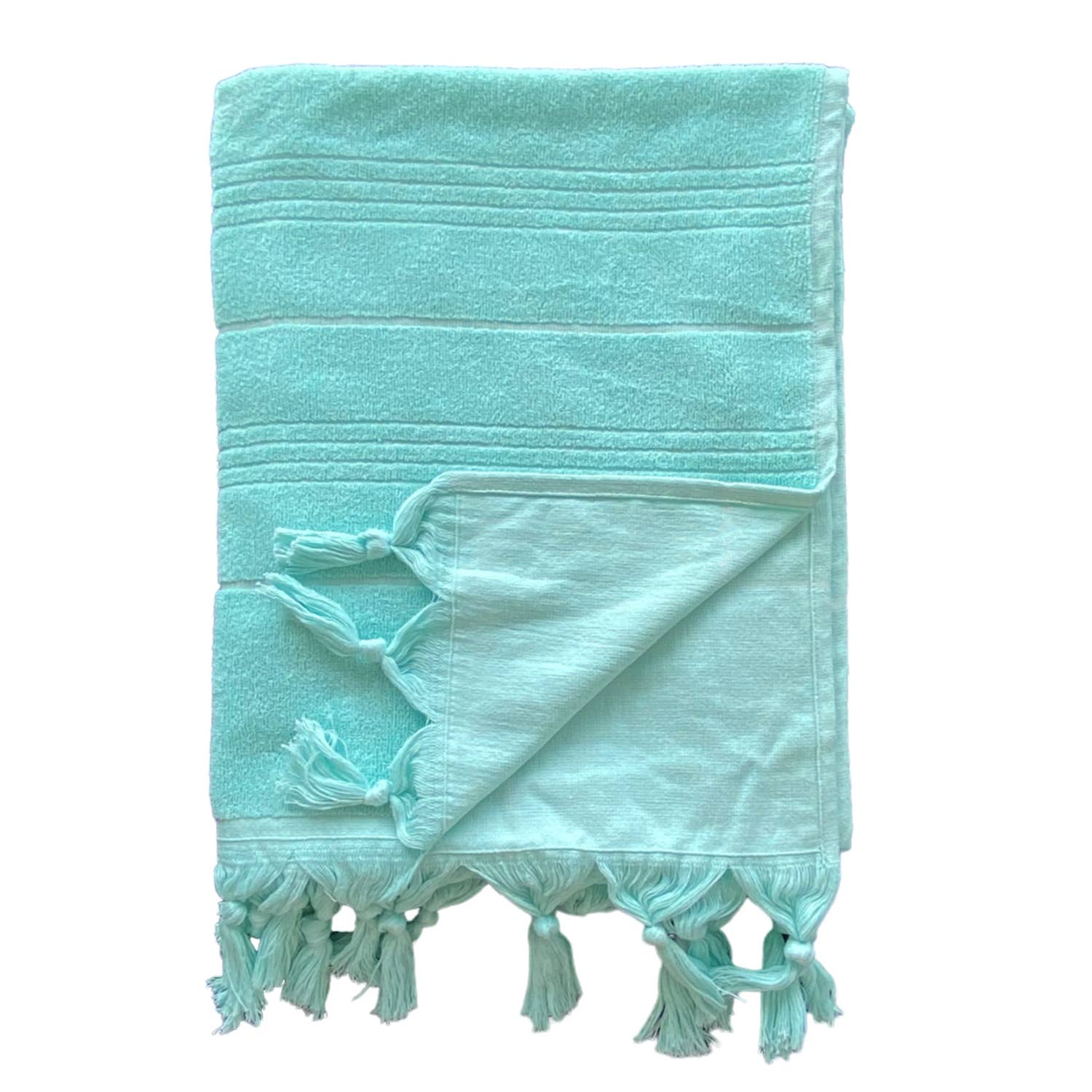 Le comptoir de la plage - Vente Serviettes de bain - Fouta coton éponge bouclette unie HAMMAM 100% coton6