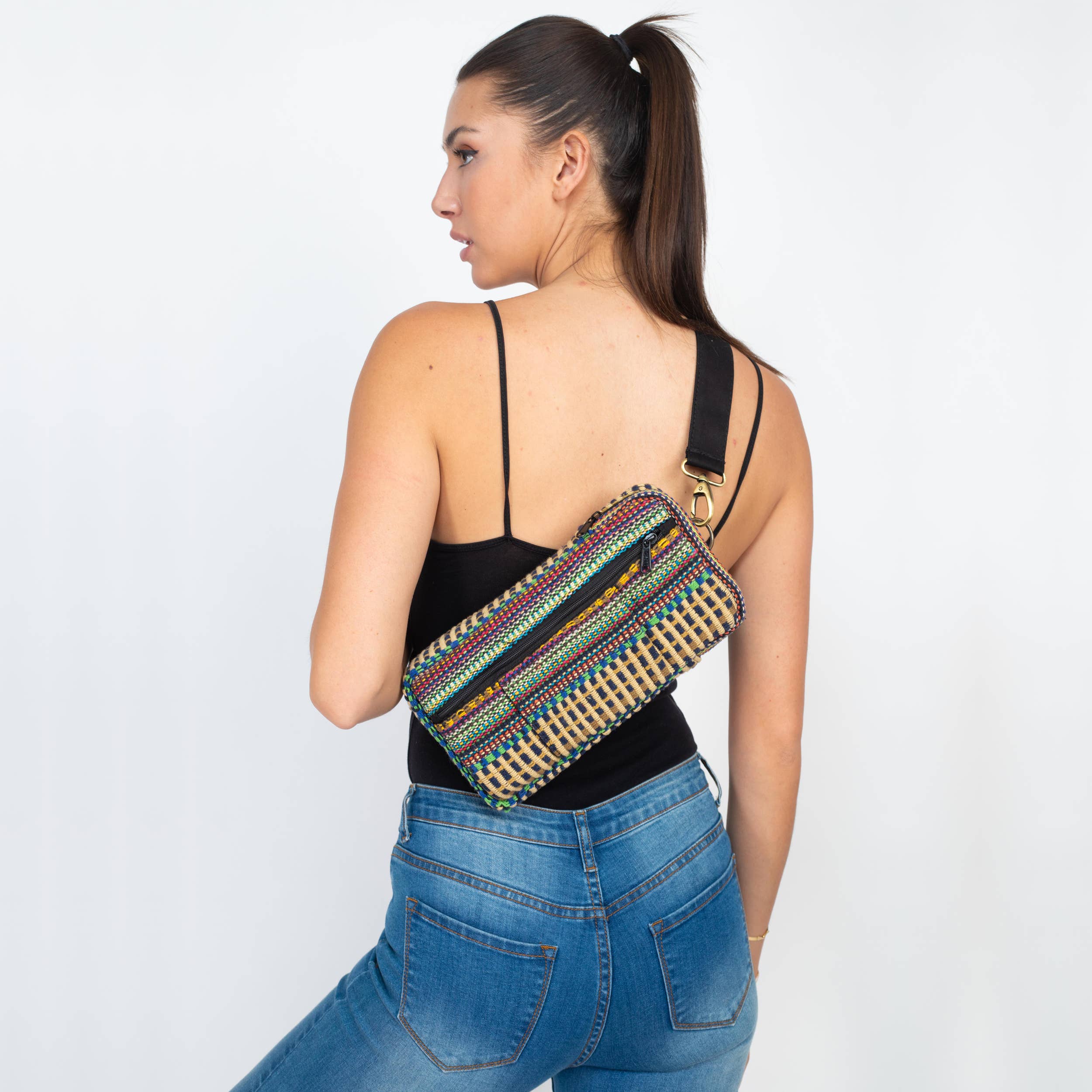 Lakhays Collection Inc. - Wholesale Crossbody Bag - Women's - Jacquard Sling Chest Bag4