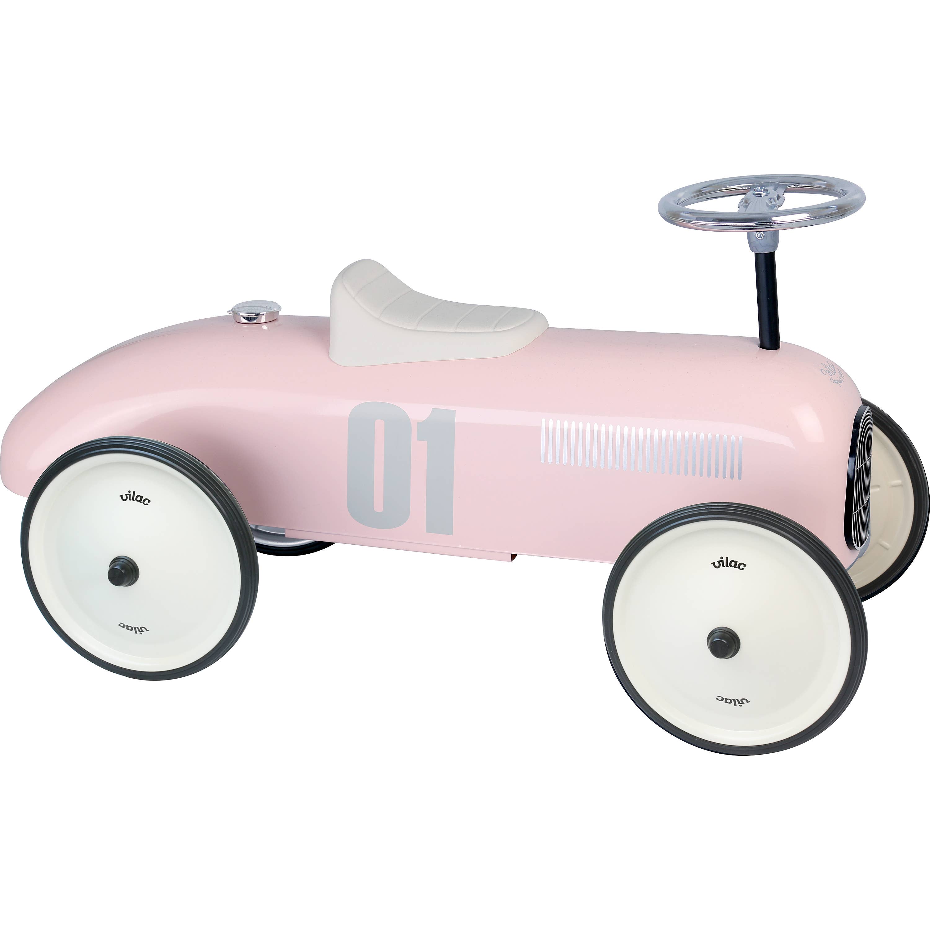 Hippychick – wholesale Bike/scooter – Kids – Vilac Pink Metal Ride-On Car – Vintage Style Toy Vehicle0