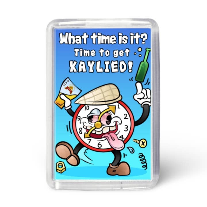 Dags att få Kaylied! Akryl kylskåpsmagnet för wholesale av Black Country Cards