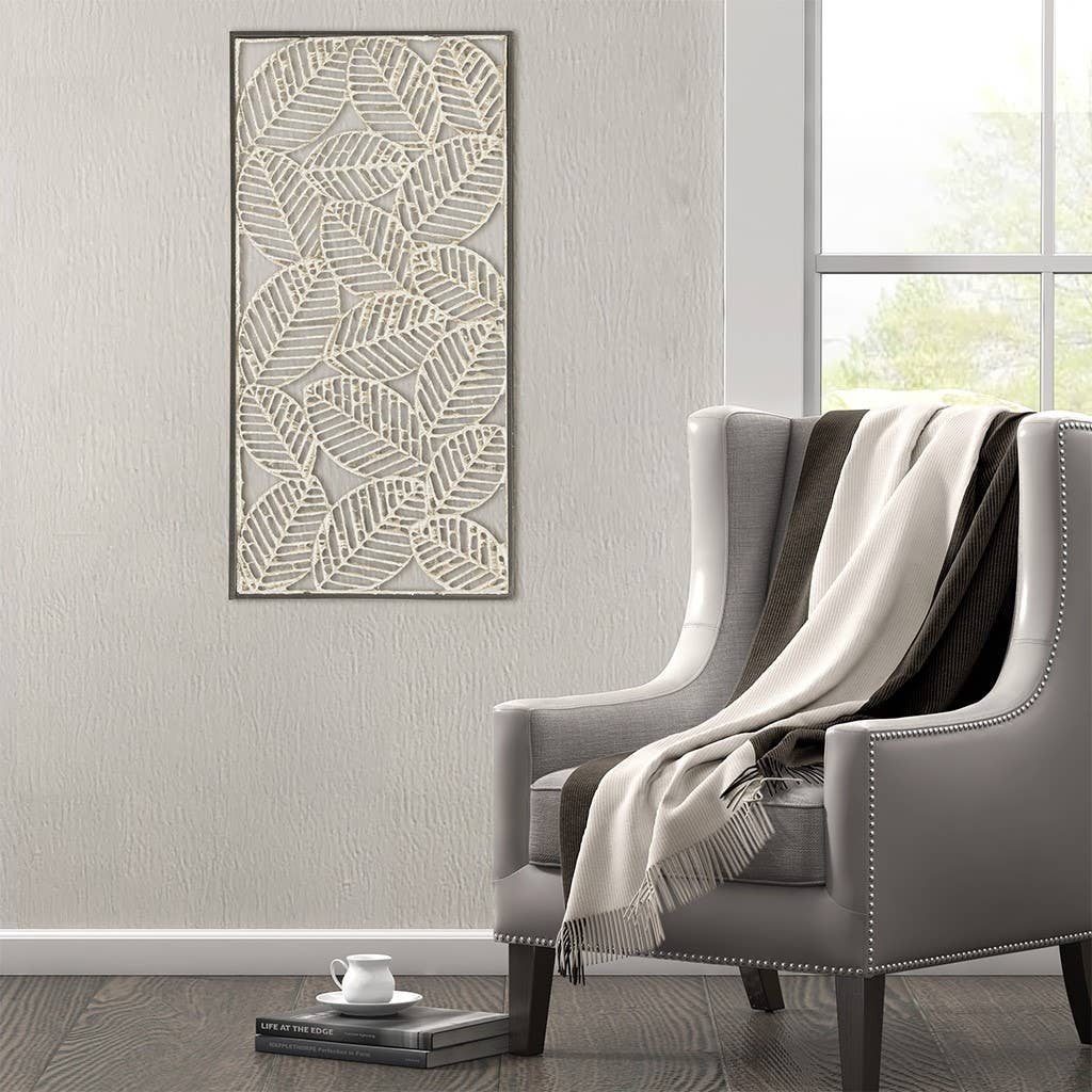 Olliix - Wholesale Wall Accent - Paper Cloaked Botanical Metal Wall Art1