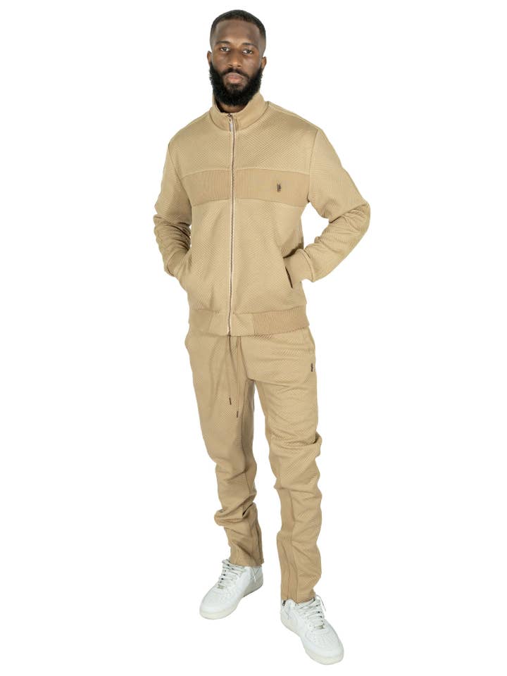 M4410 Argento Knit Set - Khaki for wholesale by Makobi