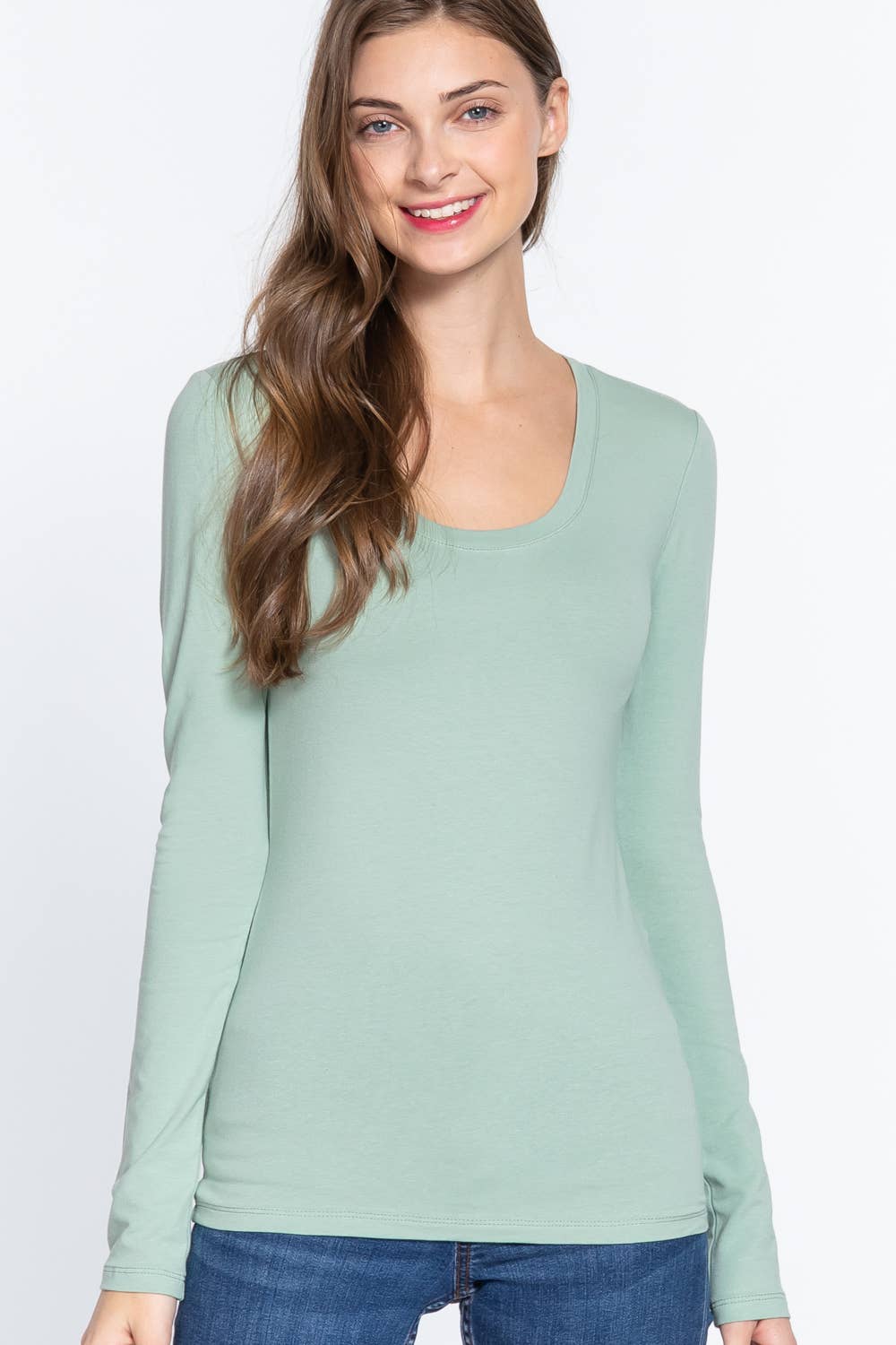 Vanilla Monkey - Wholesale Knit Top - Women's - Long Sleeve Scoop Neck Basic Top24