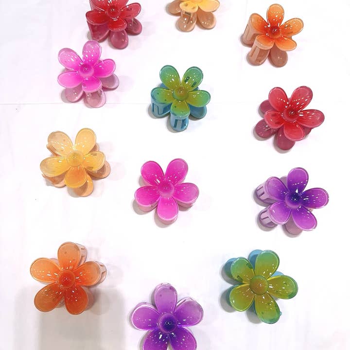 LOLO & YAYA - Wholesale Hair Clip - Women's - Pack of 12 Flower Hair Clips 5