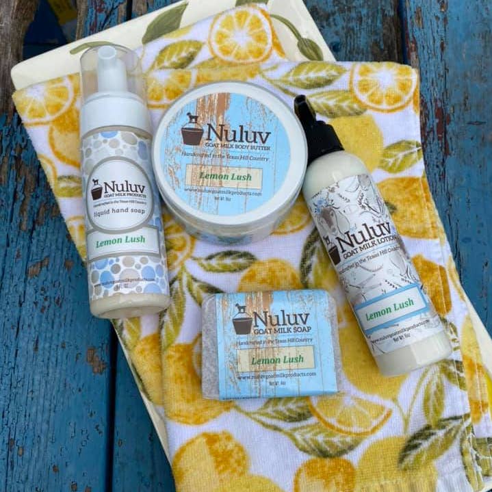 Nuluv Lemon Lush Goat Milk Bar Soap for wholesale by Nuluv Goat Milk Products