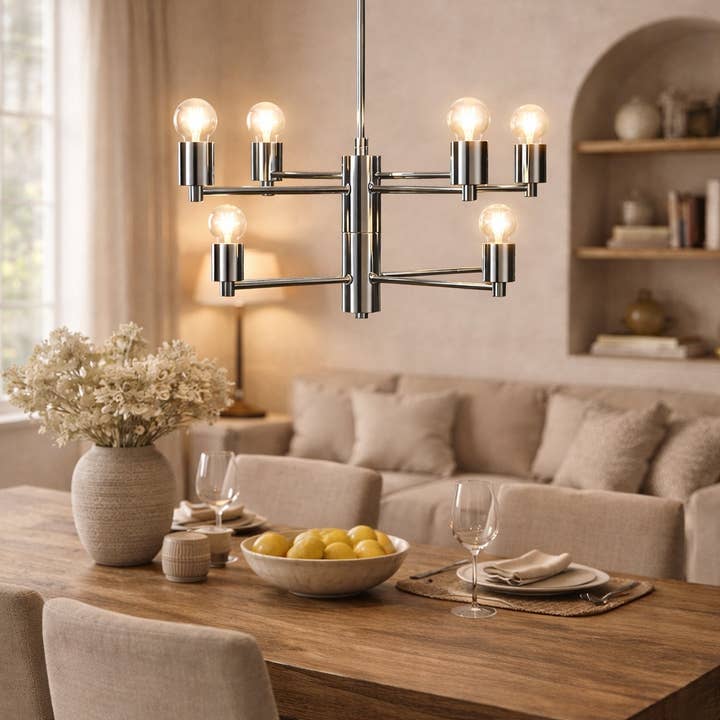 Chrome Light & Living Susa Pendellampor för wholesale av NHP International