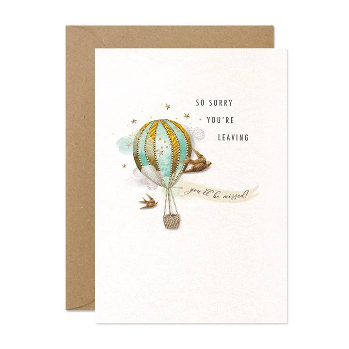 Stephanie Davies – wholesale Adjö-kort – Förlåt att du lämnar ballong1