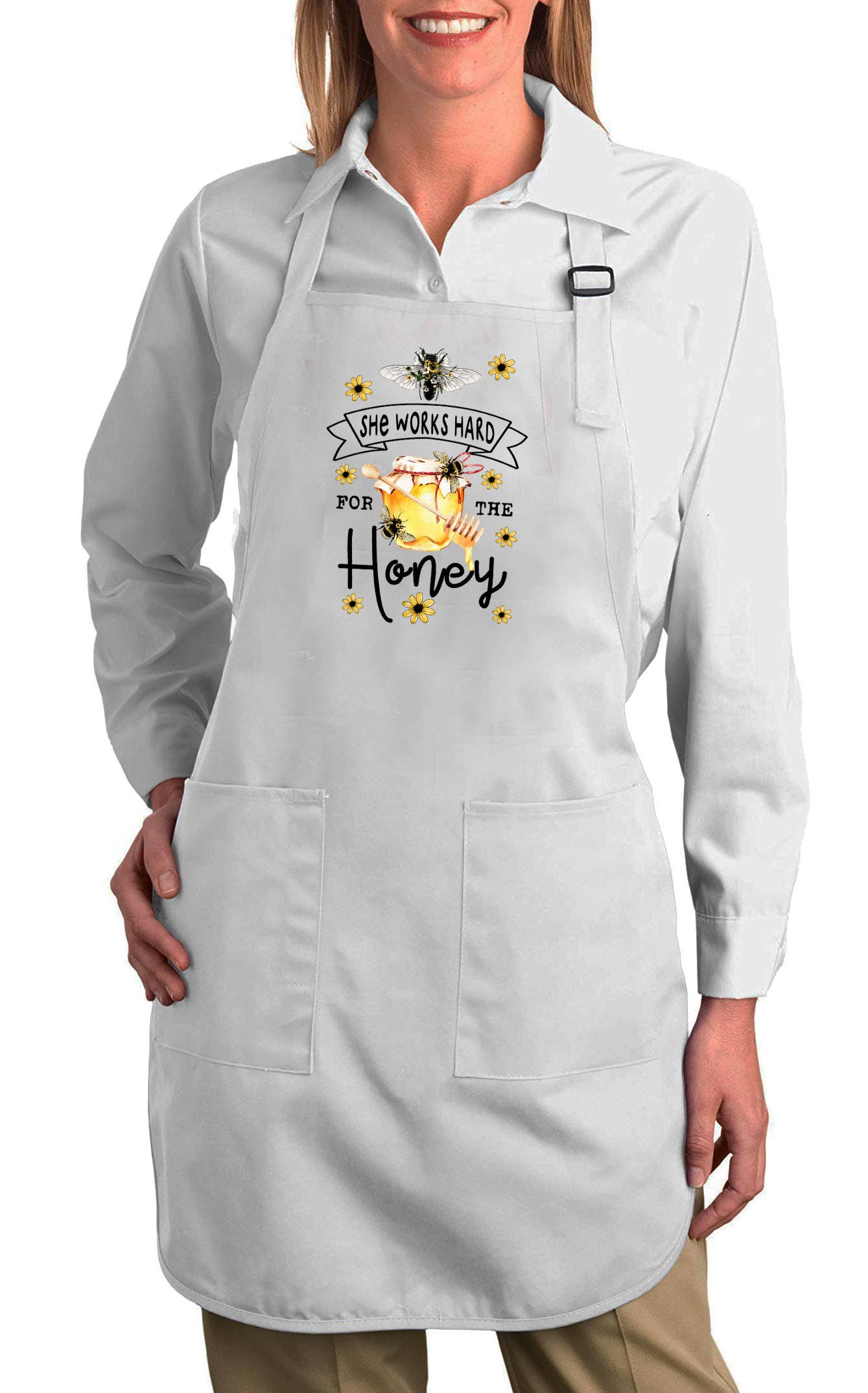 Avery Lane Gifts - Wholesale Apron - Bees She Works Hard for the Honey Cotton Apron0