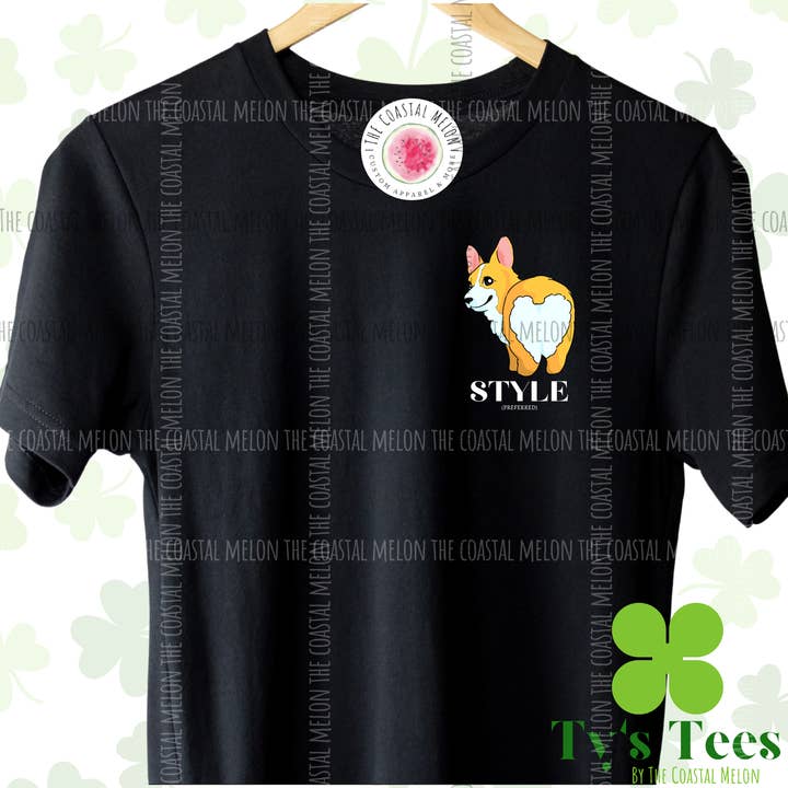 Doggie Style foretrukket trykt T-shirt for engroshandel hos The Coastal Melon