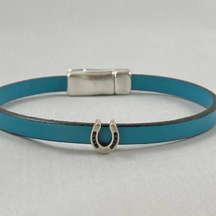 Rox-anne - Wholesale Bangle Bracelet - Leather Horseshoe Bracelet3