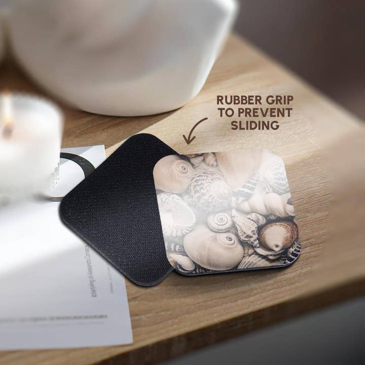 3dRose - Wholesale Coasters - 3dRose, Vintage Style Sea Shell Collection, Coaster10