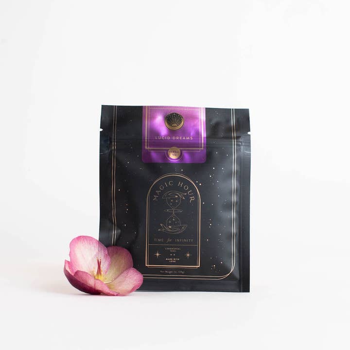 Magic Hour - Vente Thé en vrac - Lucid Dreams : tisane aux herbes Tulsi-Curcuma pour dormir et se calmer