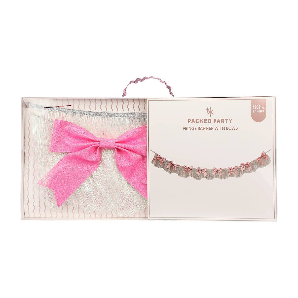 Packed Party - Wholesale Bunting/Garland - Beautiful Bows Fringe Reusable Garland3