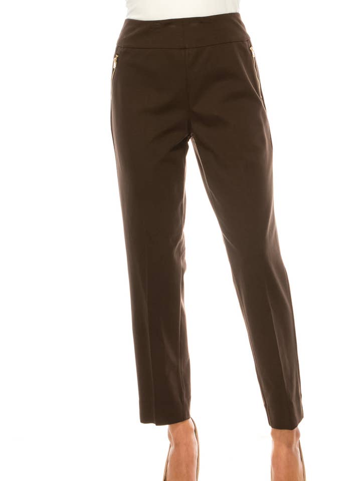 Zac & Rachel Straight Leg Pull-On Pants for wholesale by New Yorker's Apparel